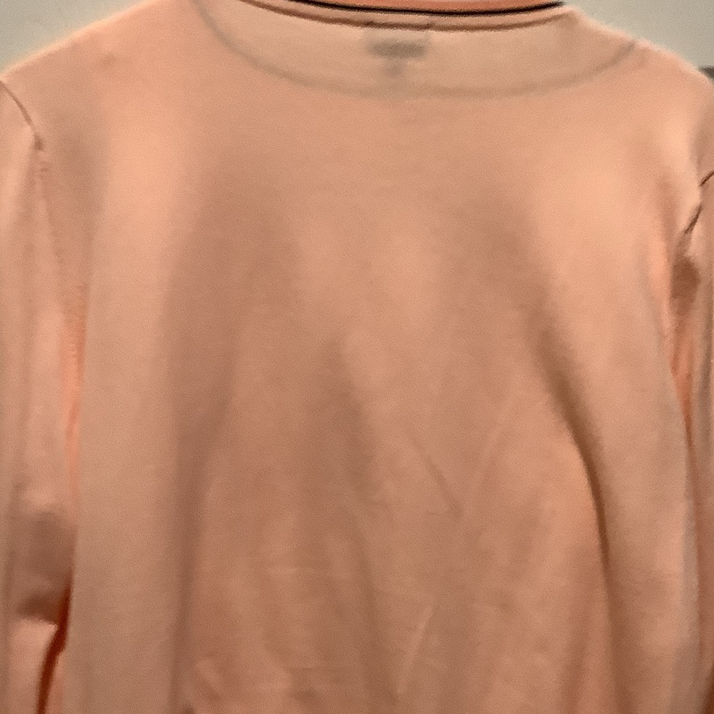 Talbots soft coral‎ Crew Neck Sweater, set, Pima cotton - Picture 7 of 12